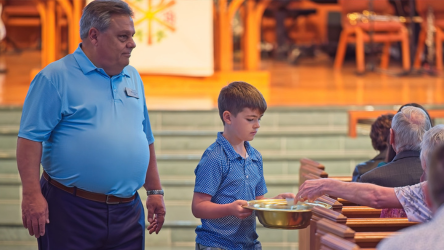 Family Serve Day in Worship